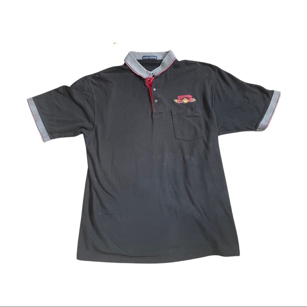 “Good guys” hotrod embroidered vintage polo